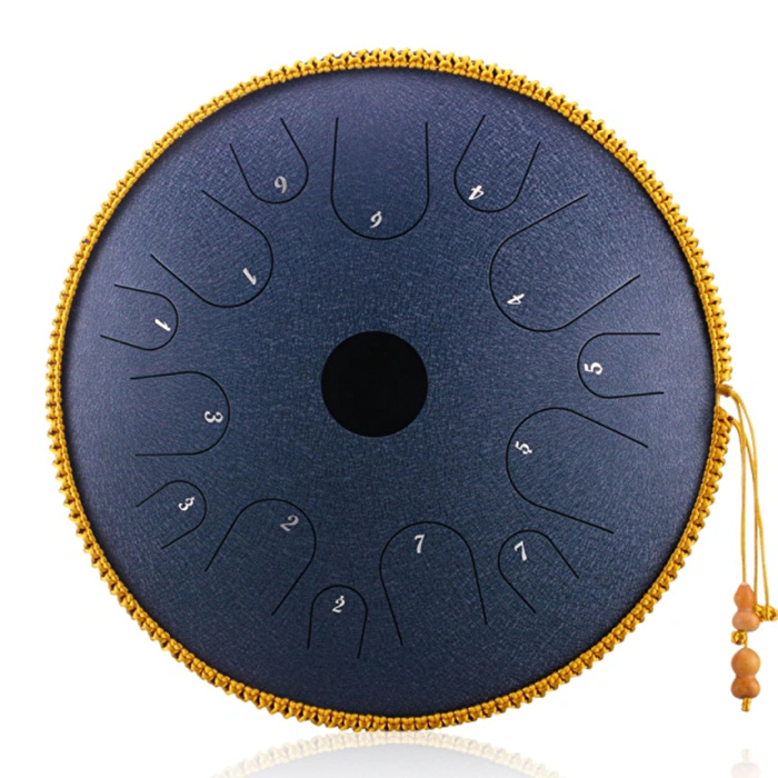 HLURU TA14-14 Navy Blue Tongue Drum 14 Notalı 14" Bakır Çelik